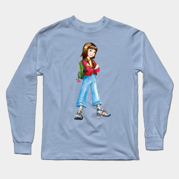 Ramona Age 8 | Beverly Cleary Long Sleeve T-Shirt by bubble_designer